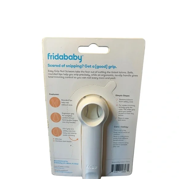 Fridababy Easy Grip Nail Scissors NIB - Picture 3 of 9